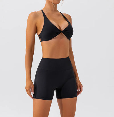 Sexy Gym Top Women Crease Sports Bra Running Back Cross Yoga Bra Breathable Sports Underwear Women Fitness Workout Top Women