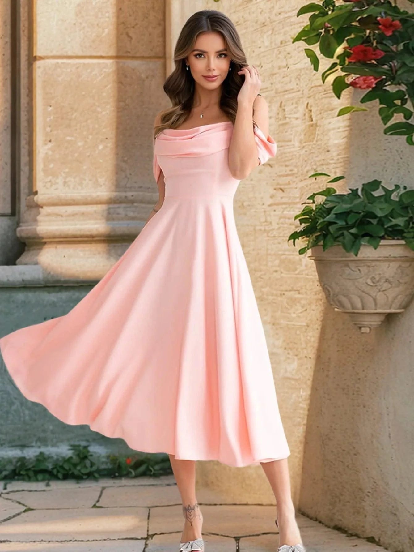 European and American Summer Dress for Women Clothing New Sexy Pleated Suspender Dresses 2025 Slim Temperament A-line Skirt