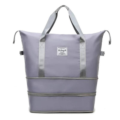 Travel Bag Women Shoulder Bag Quality Casual Handbag Double Zipper Expansion