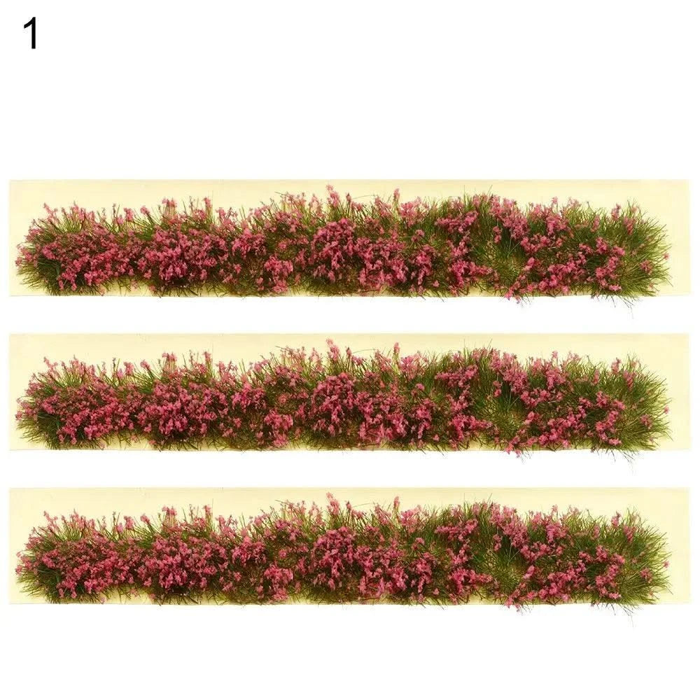 DIY Miniature Garden Decor Durable Static Scenery Model Layout Sand Table Flower Cluster Landscape Wargame Grass Tufts Building