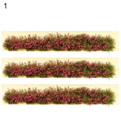 DIY Miniature Garden Decor Durable Static Scenery Model Layout Sand Table Flower Cluster Landscape Wargame Grass Tufts Building