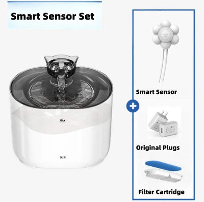 Pet water dispenser intelligent sensor cat water dispenser automatic circulation filtration water drinking  Australia Plug C004