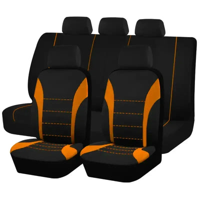 Seat Covers 9pcs Set Car Cushion Auto Accessories Seat Protect Five-Seat Universal Black Gray Blue Red