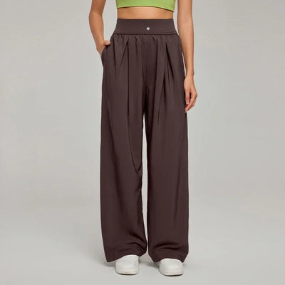 High-waisted wide-leg pants women summer new running yoga fitness pants