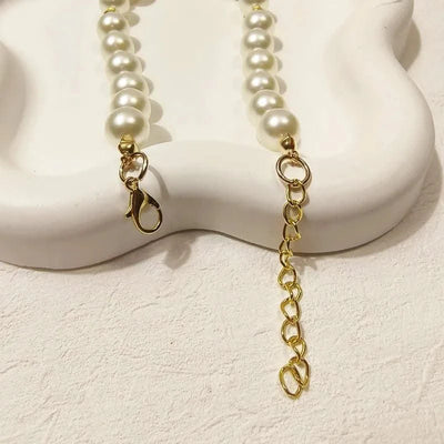 Pet Collar Adjustable Pearl Cat Collars Cute Rose Flower Kitten Puppy Necklace Pet Product Cat Dog Accessories