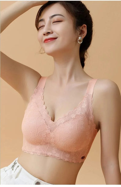 Full Coverage Bra For Plus Size Women With No Underwire Thin Cup Design To Show Cchest Small Help Lift And Prevent Sagging