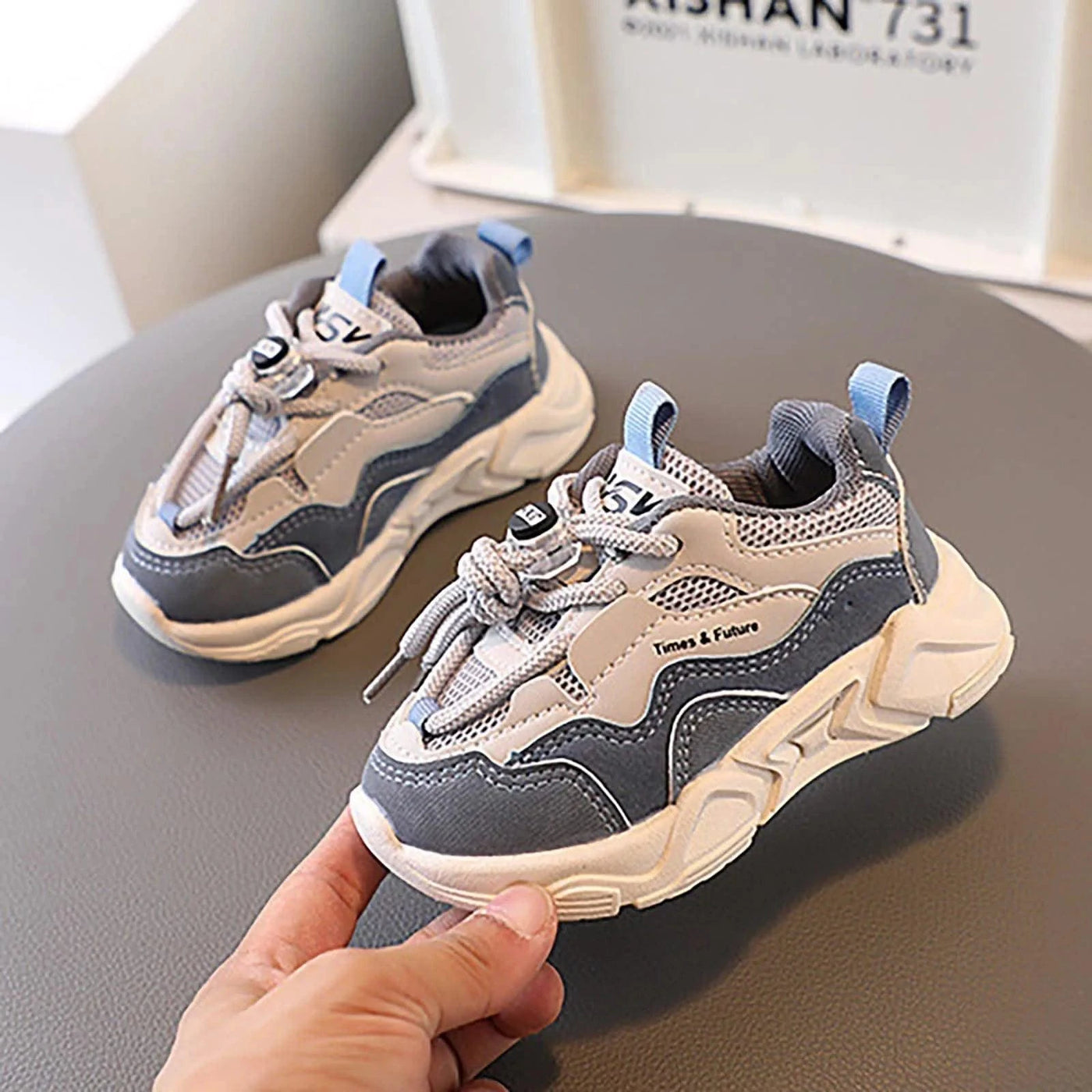 Trendy Children Shoes Spring Autumn Casual Sports Sneakers Breathable Running Shoes 1-6-year-old Baby Shoes Soft Sole Leather