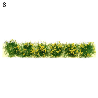 DIY Miniature Garden Decor Durable Static Scenery Model Landscape Wargame Grass Tufts Building Layout Sand Table Flower Cluster