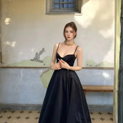 Women's Summer Long Dresses Elegant Lady Maxi Dress O-Neck Blue Dress High Waist Party Dresses for Female Sexy Hoilday Sundress