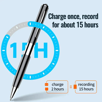 Portable Mini Digital Voice Recorder Sound Dictaphone Voice Activated Noise Reduction Recording Pen Long Time Audio Recorder