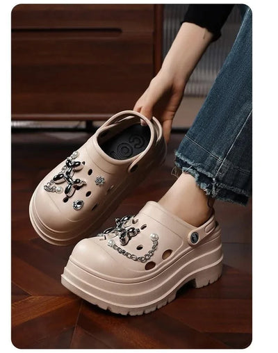 Clogs Clogs Women's Slippers Summer Home Sandals Non Slip Garden Shoes Fashion  Flat Shoes Orginal Outdoor Couples EVA Design