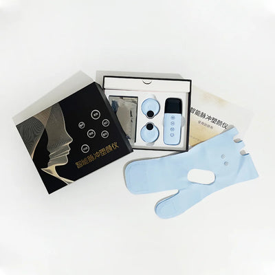 Electric Face Slimming Bandage V Line Face Shaper Chin Cheek Lift Up Belt Cheek Slimmer Facial Massage Strap Edema Removal Mask