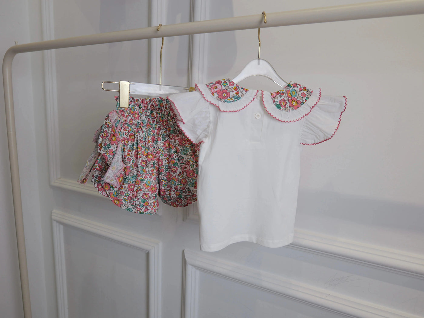 Summer Clothes Set for Baby Girls Kids Kawaii Vest Tops and Floral Printed Butt Pants Children Korean Style Casual Playwear