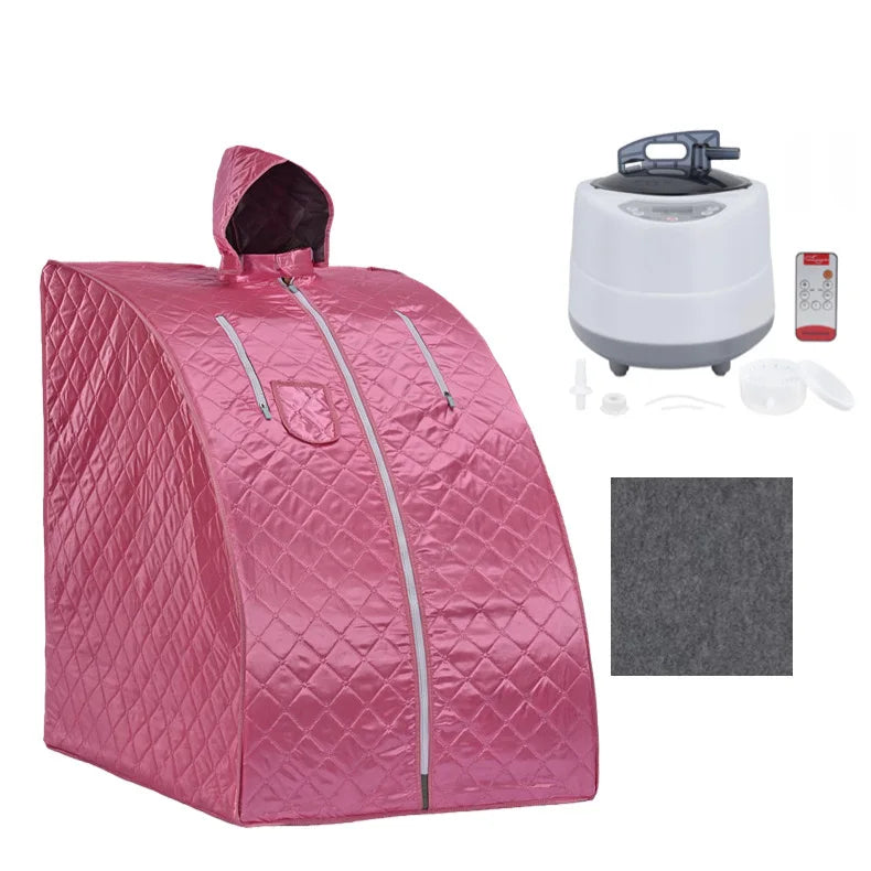 Portable Steam Sauna Beneficial Skin 2.0L Steamer Pot 1000W Slimming Bath SPA Strong Stainless Steel Bracket Sauna Room
