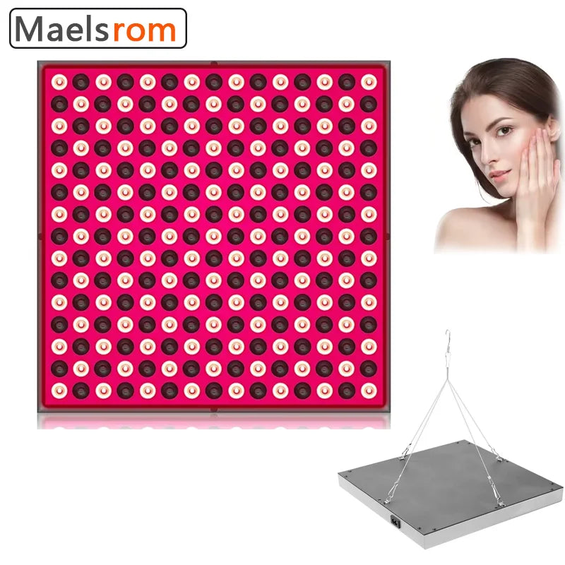 Red Light Therapy Panel for Deep Pain Relief & Skin Rejuvenation - Professional 45W Dual Wavelength Treatment with 660nm Red