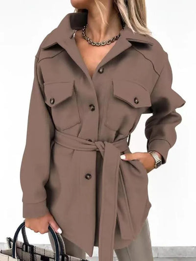 Women Fashion Jacket Thickened Windproof Thermal Coats Versatile Daily Wear