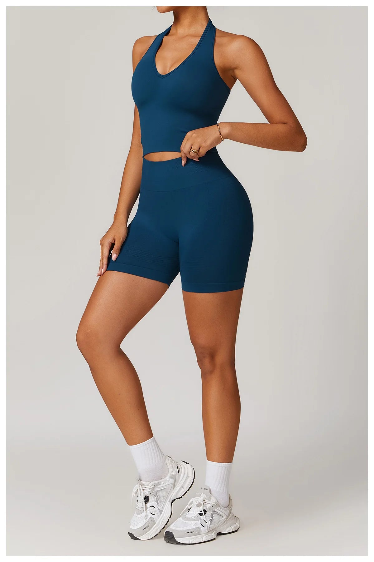 Seamless Athletic Wear Women's Clothes 2 Pieces Yoga Set Workout Sportswear Gym Clothing High Waist Leggings Fitness Sports Suit