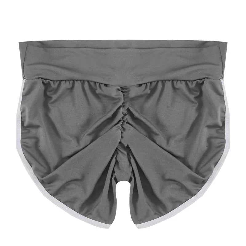 Women Summer Shorts for Sports Fitness Gym Skinny Slim Shorts Causal Yoga Shorts Low Waist Stretchy Short Pants Gym Clothing