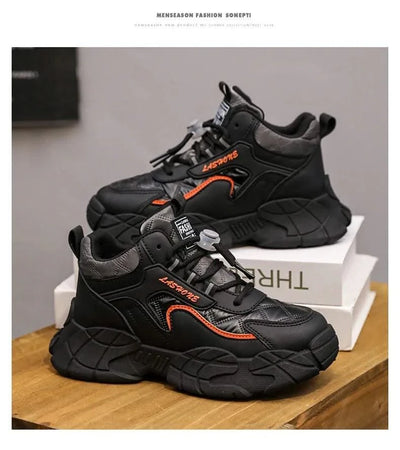 Children's High-Top Trendy Sneakers Shoes For Boys | Fashion & Casual Shoes | Medium and Big Children