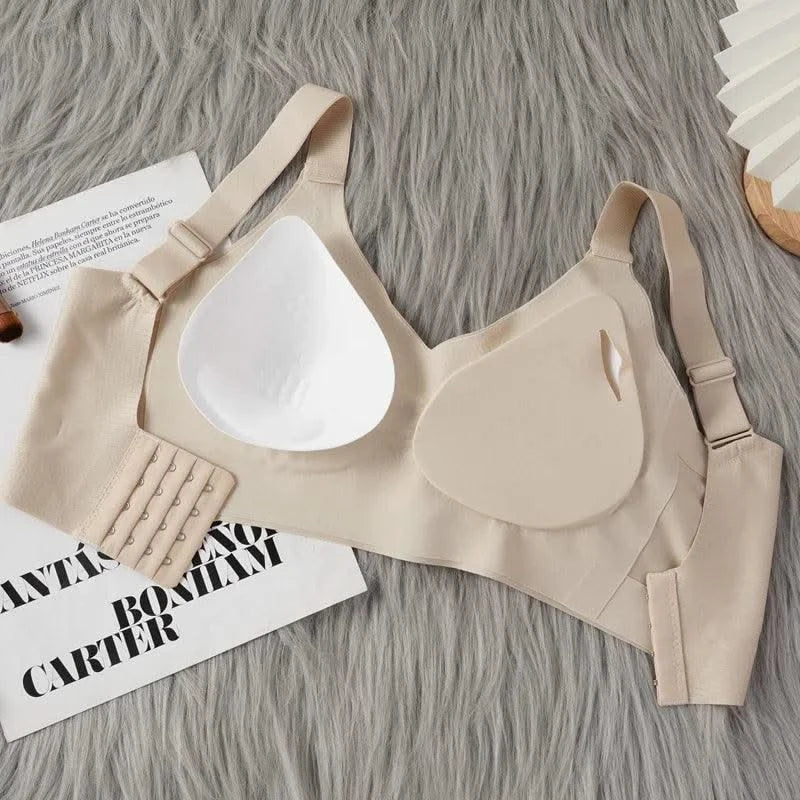 Women's Full Cup Seamless Bras Wide Straps Adjustable Underwear Women Big Breasts Bra Female No-wire Trace-Free Underwear