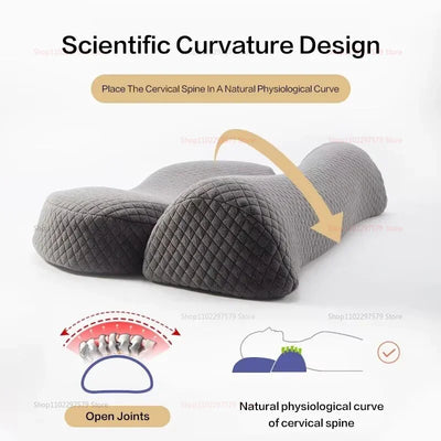 2025 Cervical Memory Foam Contour Pillow Bed Pillow for Side Sleepers Orthopedic Ergonomic Neck Support Sleeping Pillow for Bett
