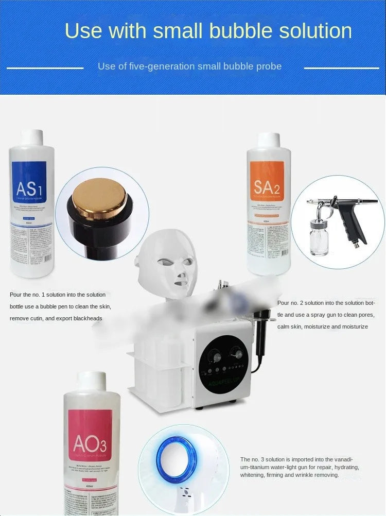 Skincare Face Serum Hydro Facial Aqua Peel Solution 400ml AS1 SA2 AO3 For  Machine Skin Deep Cleaning