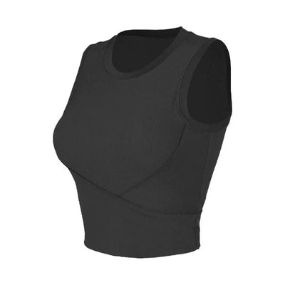Women's Racerback Sports Bras with Padded - Summer Sleeveless Yoga Top Fitness Workout Running Shirt Breathable Quick Dry Vest