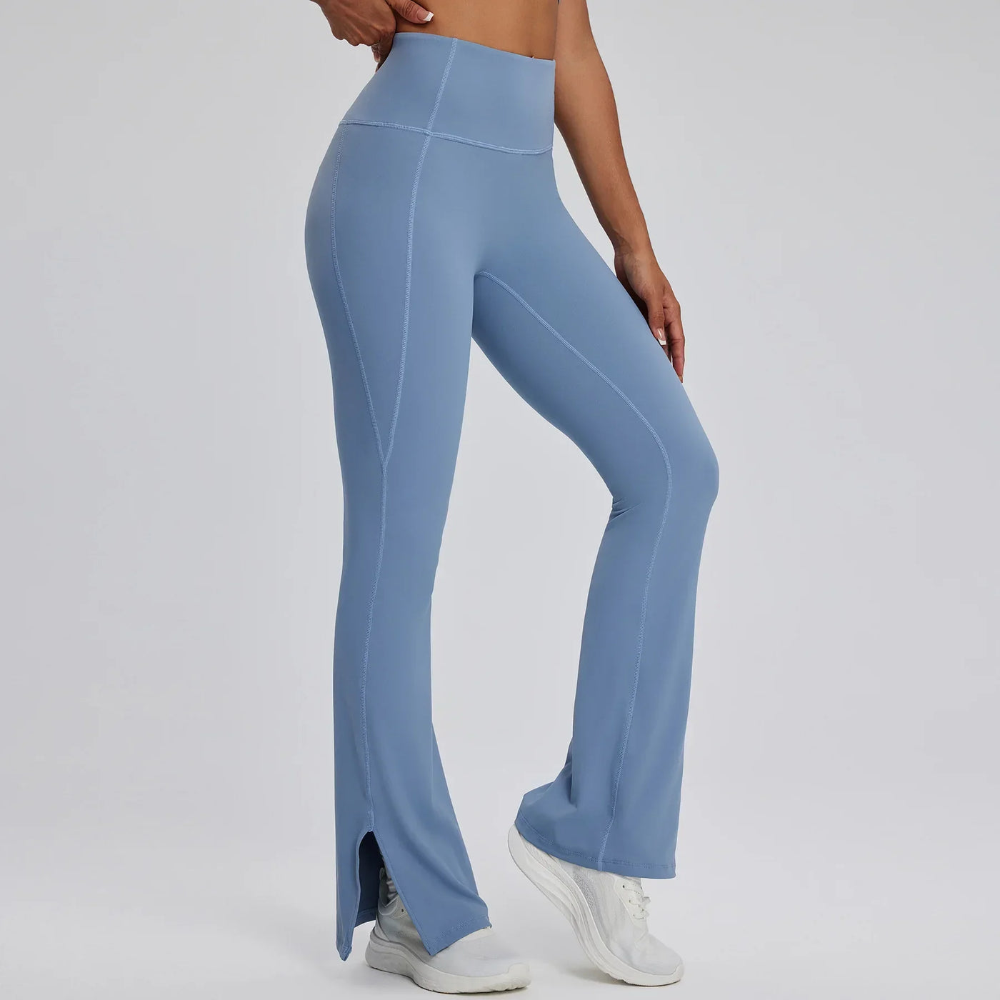 Yoga Leggings Women Bell-bottoms Fitness Leggings Running Cycling Pants Breathable Workout Gym Sports Tights High Waist Leggings