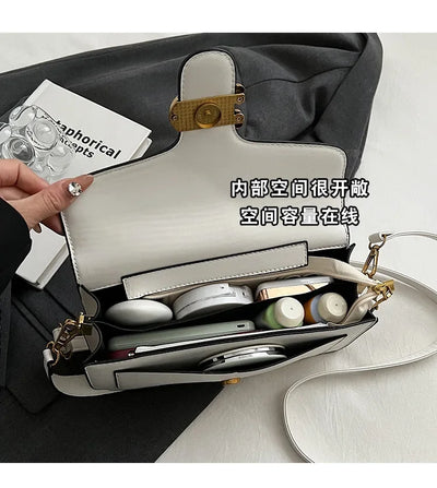 Luxury - Grade 2025 Women's Exclusive Small Square Shoulder Bag - Solid - Color Aesthetic, Niche - Style Design& Daily, Stylish