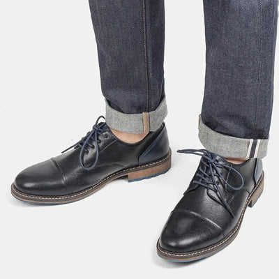 Men's Formal Shoes British Retro Brogue Shoes Mens Casual Business Leather Oxfords Men Office Dress Shoe Flats