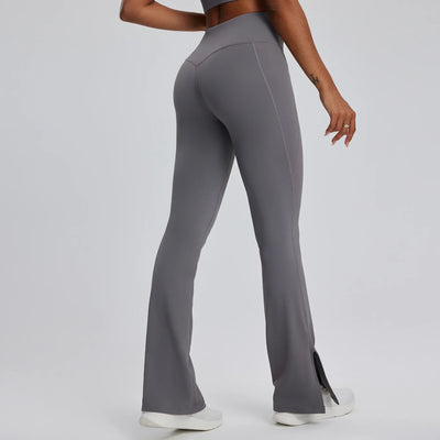 Yoga Leggings Women Bell-bottoms Fitness Leggings Running Cycling Pants Breathable Workout Gym Sports Tights High Waist Leggings