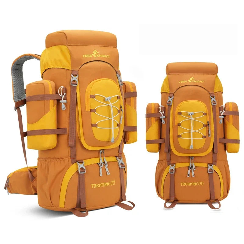 Outdoor Climbing Backpack with Rain Cover Hiking Camping Trekking Outing Bag Large Mountaineering Luggage Sports Rucksack