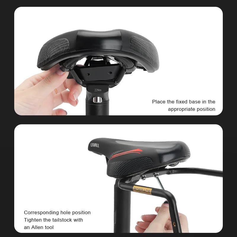 Bicycle Saddle Stabilizer Bracket Rear Seat Aluminum Alloy Holder MTB Road Bike Luggage Rack Rear Seat Mount Cycling Accessories