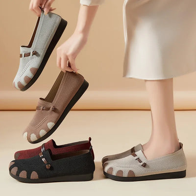 2025 Slip-On Casual Shoes for Women Soft Sole Spring New Style Walking Flats Ladies Leisure Comfortable Shoes Mom Sneakers
