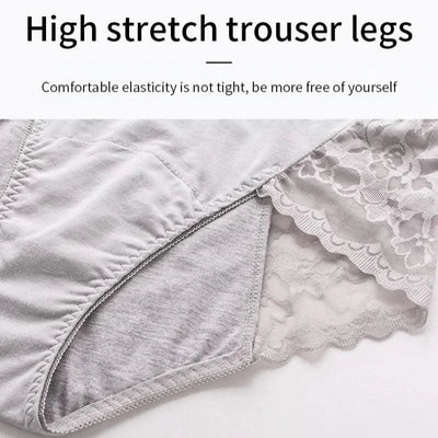 Women's Leak Proof Menstrual Panties lace Breathable SexysWaterproof Mid Waist Physiological Period Seamless  Underwear