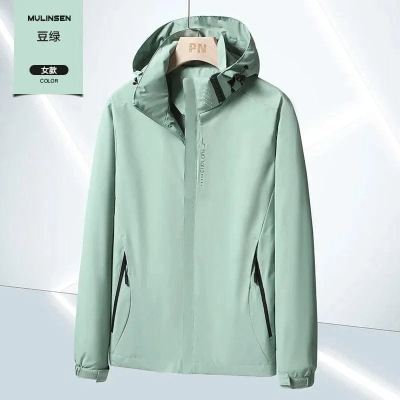 Waterproof Windbreaker Jackets For Women Men Camping Climbing Outdoor Hiking Coats Spring Autumn Unisex Outerwear