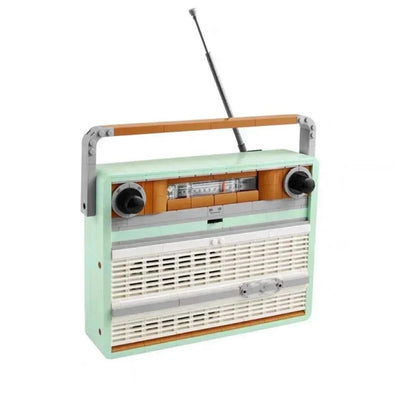 2024 new retro radio model building blocks 1970s transistor radio musicians home decoration assembling building blocks toys chil