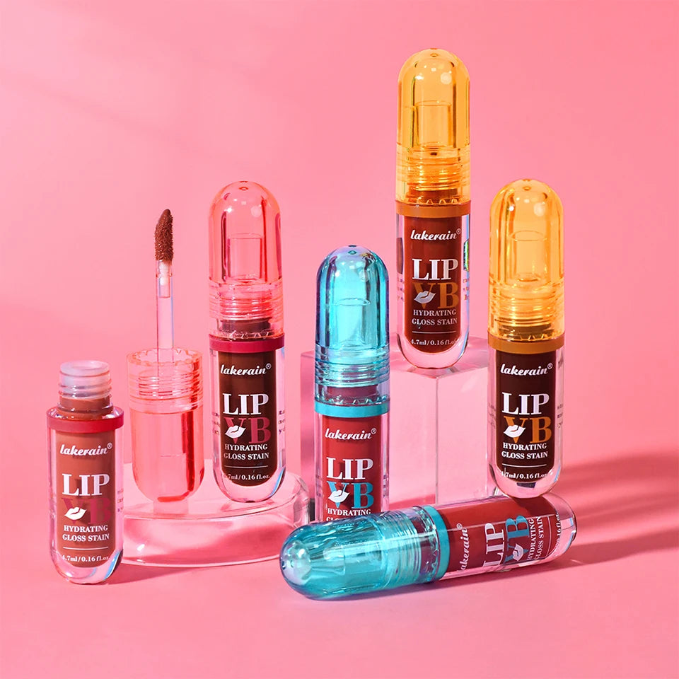 Lip Stain Lip Vb Hydrating Gloss Long-Lasting 12Hr Hydration Vanilla Flavor Moisturize Nourish Soothe Lips Instant Glossy Lipss