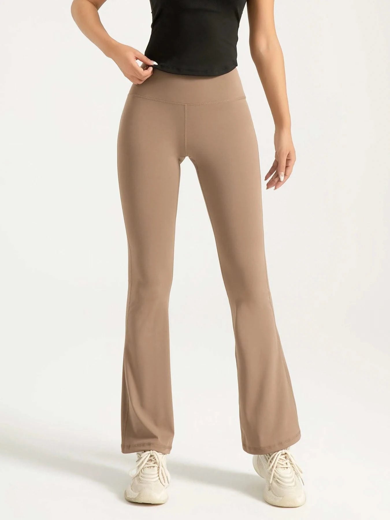 Women's High Waisted Bootcut Yoga Pants - Flared Leggings for Workout and Casual Wear - Comfortable and Stylish Activewear