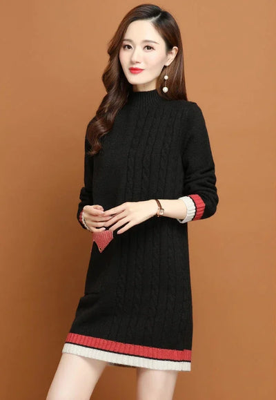 Woman Knitted Dress Bodycon Crochet Dresses for Women Cheap Casual Thic X Elegant Luxury Long Sleeve Aesthetic Sensual Sexy Xxl