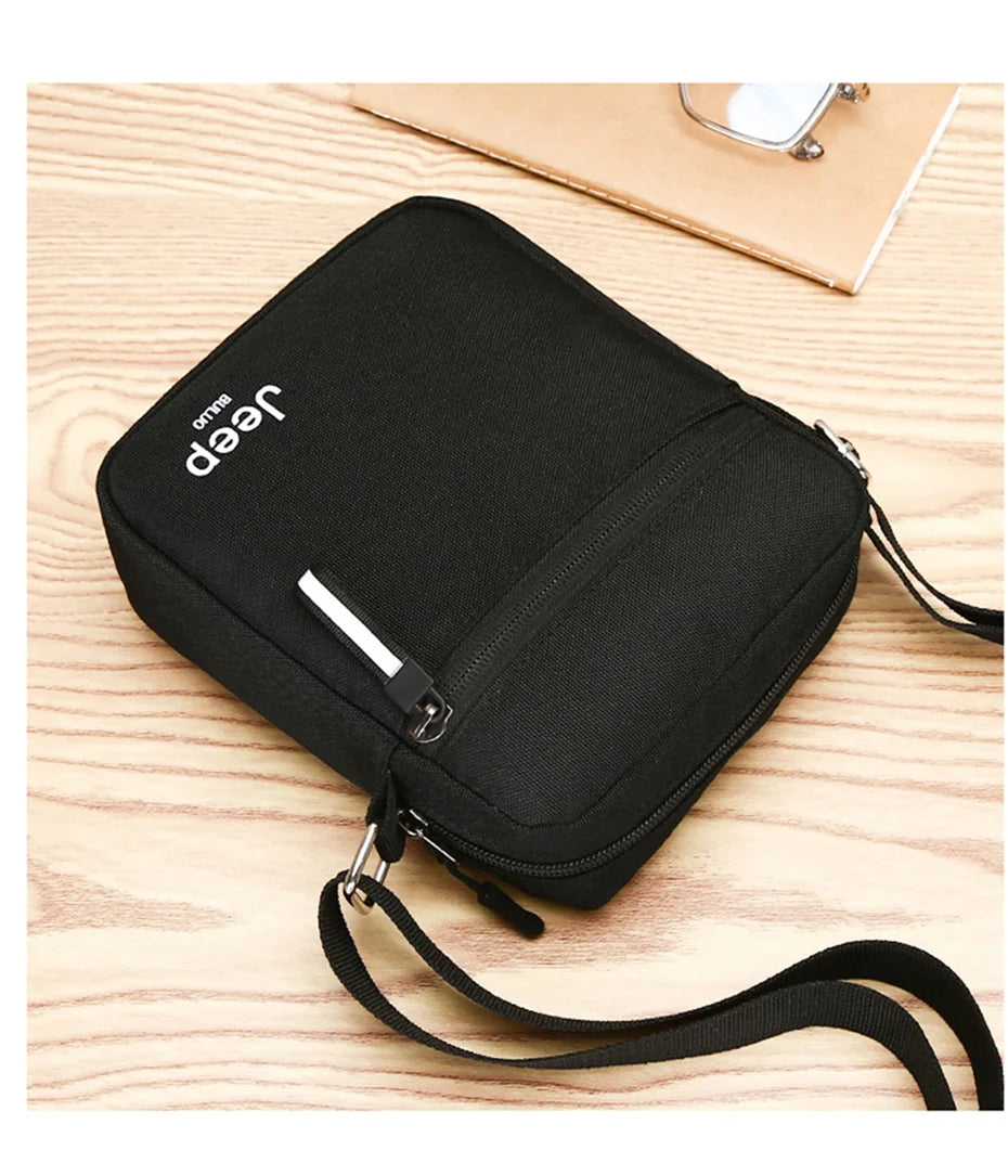 JEEP BULUO Men's Bags Crossbody Bag Messenger Waterproof Purse Nylon Zipper Shoulder Bag For Male Versatile Style