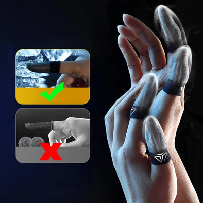 Slim Finger Gloves for Gamers Slim Portable Lightweight Fingertip Covers with Storage for Case Wear Resist Fingertip for