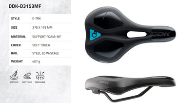 Bicycle Saddles Comfortable Cushion Bike MTB Saddle Ergonomic Design Steel Bow E-bike Seat Hollow