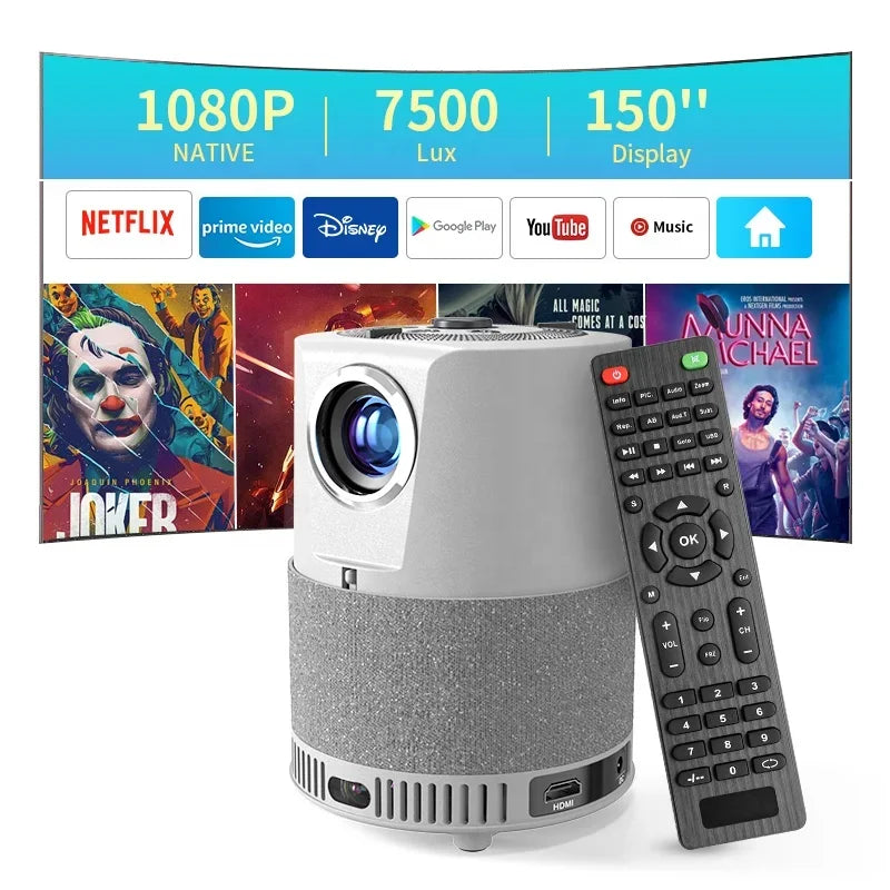 Projector2024 New Products Portable Projector Mini Android Lcd 4K Smart Tvs HD 4K 1080P Home Theater Projector