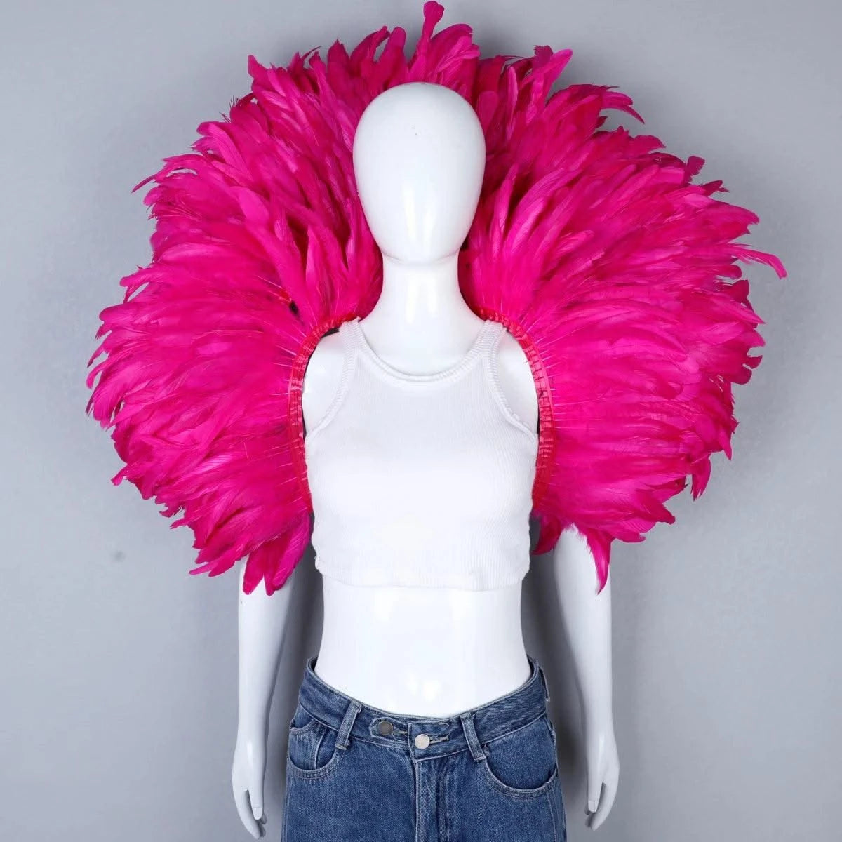 Designer Feather Scarf  (Punk, Halloween, Carnival, Masked Ball Party )Accessory