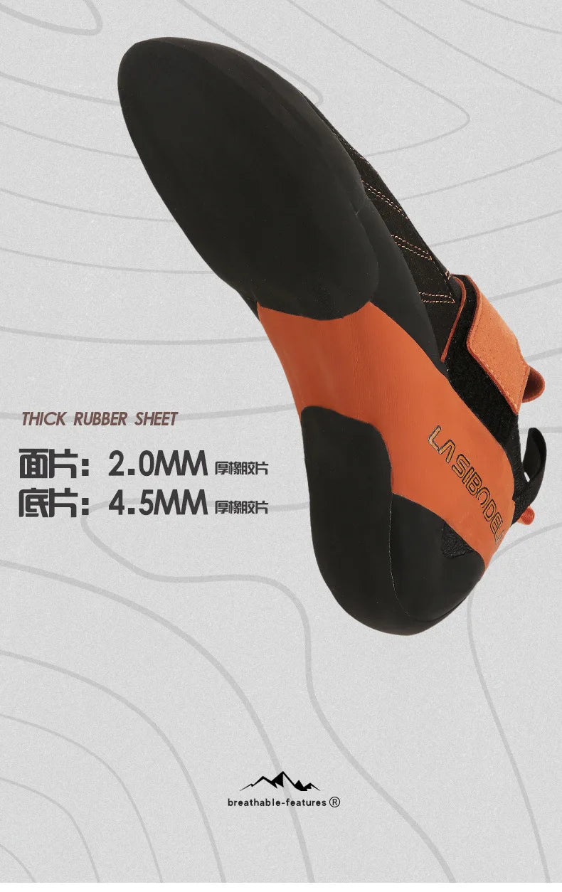 Climbing Shoes for Men and Women, Beginners Climbing Shoes, Rock Holding Training, Wild Buckle, Fitness, Size 37-46