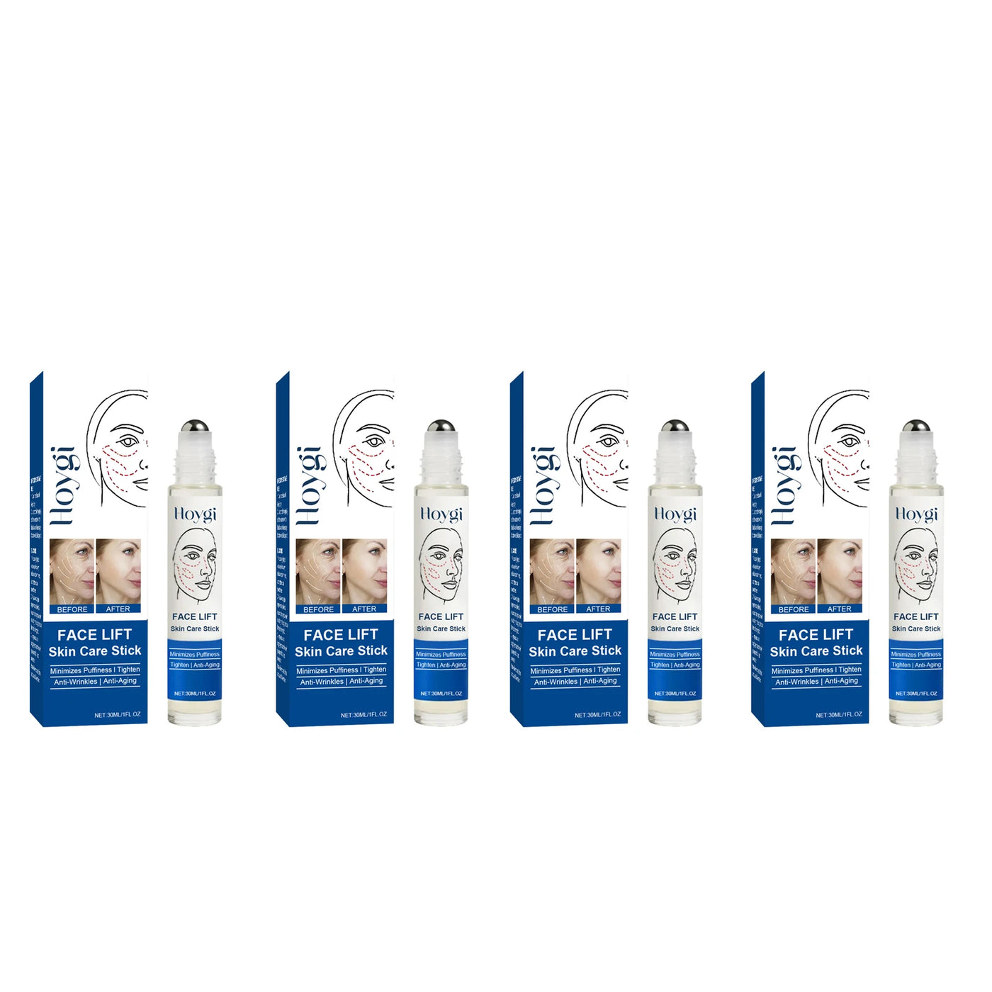 Face Lifting Serum Stick Tightening Increase Elasticity Improve Sagging Skin Fade Fine Lines Anti Acne Smoothing Essence Roll-On