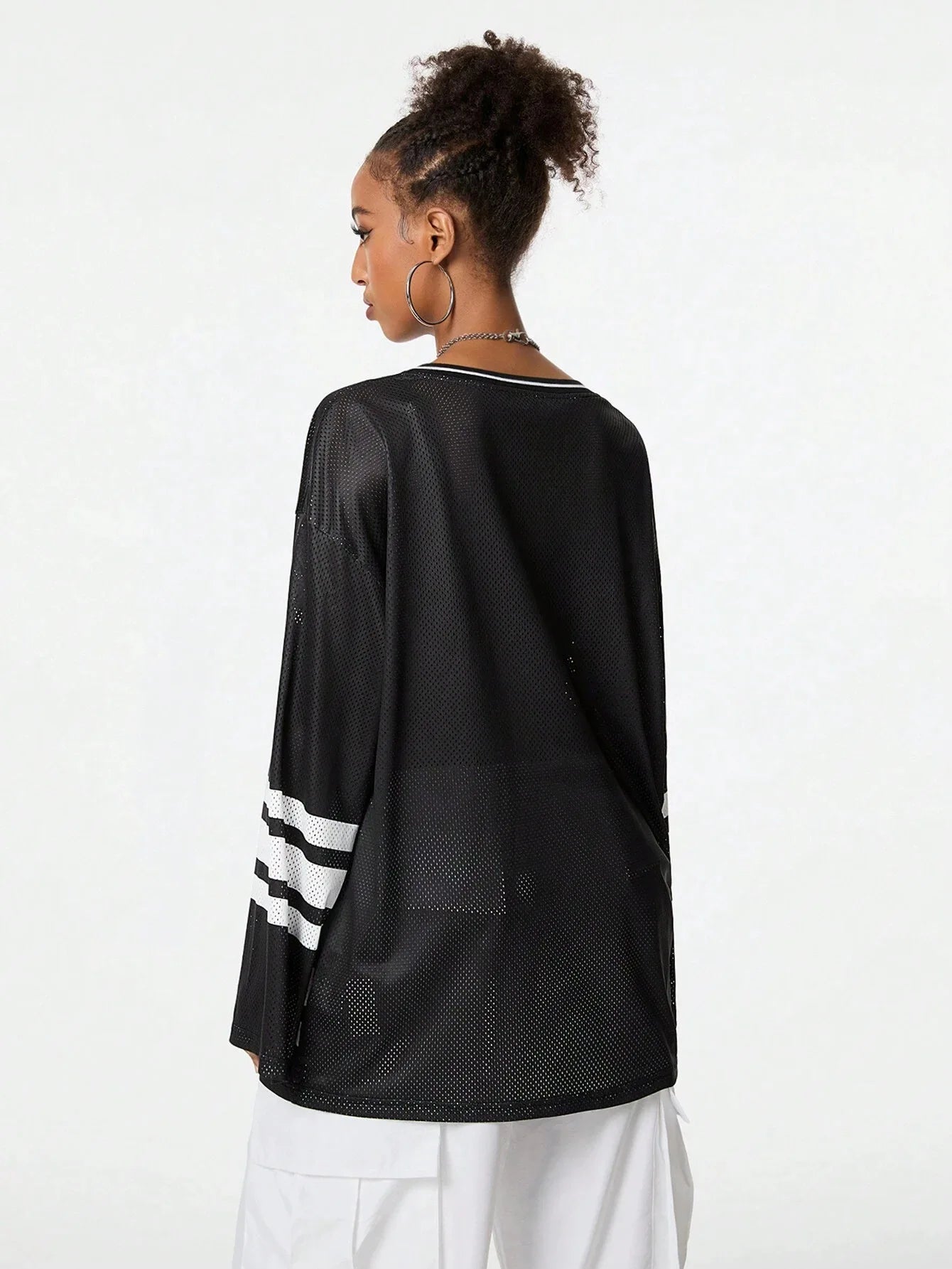Sporty Activewear Number Printed T Shirt Casual Loose O-Neck Short Sleeve Tees Women 2025 Summer Fashion Streetwear Lady