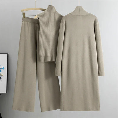 Sets Outifits New 3PCS Solid Tape Patch Tank Top &  Pants Set with Coat Fashion Casual Women Tracksuits Female