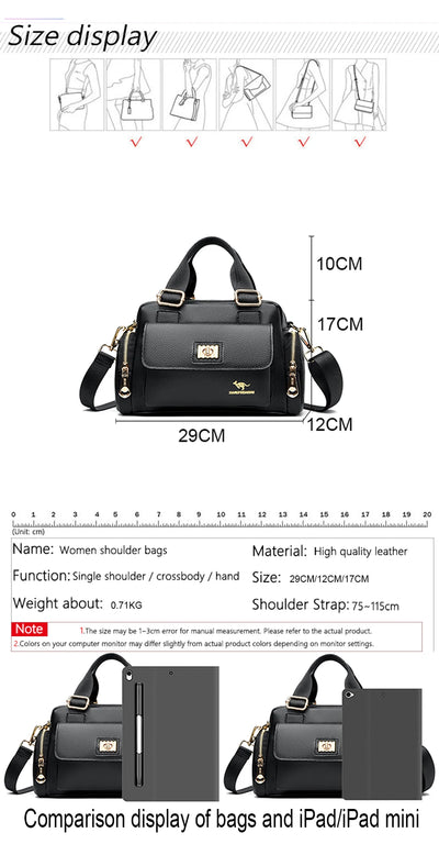 New Summer Fashion Women Designer Bag Leather Handbags PU Shoulder Bag Crossbody Shopping Bags For Women Luxury Lady Purse Sac
